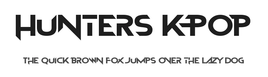 Hunters K-Pop by Chequered Ink — Display Font