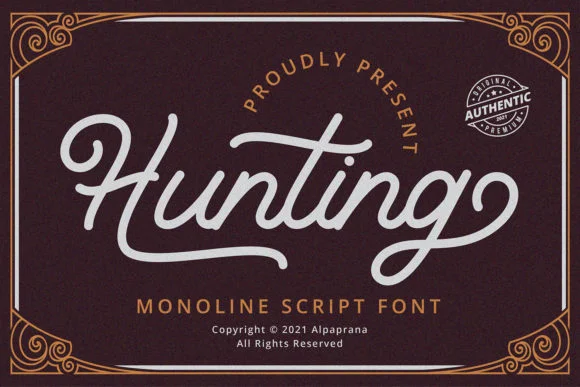 Hunting Font by alpapranastudio — Script Handwritten Font