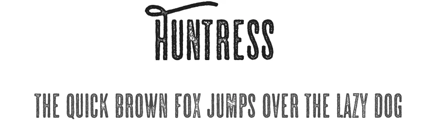 Huntress by StereoType — Decorative Font