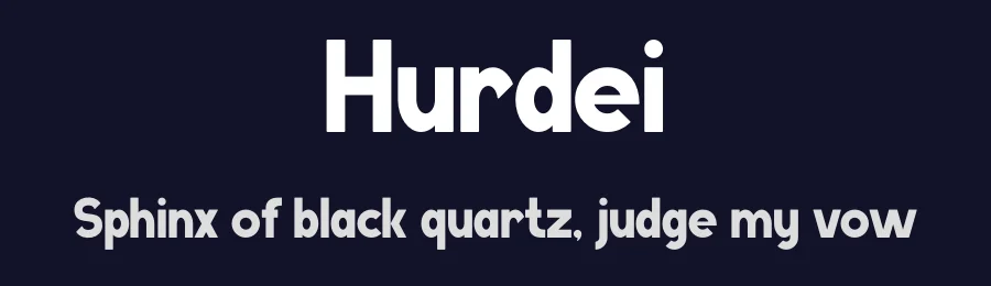 Hurdei by Gilang Ternadho — Sans Serif Font — thumbnail 2