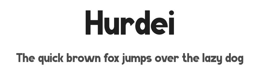 Hurdei by Gilang Ternadho — Sans Serif Font
