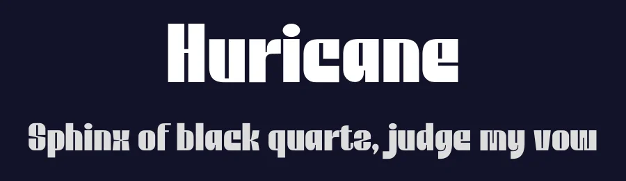 Huricane by Ronny Studio — Sans Serif Font — thumbnail 2