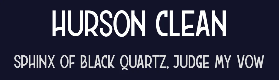 Hurson Clean by Garisman Studio — Decorative Font — thumbnail 2