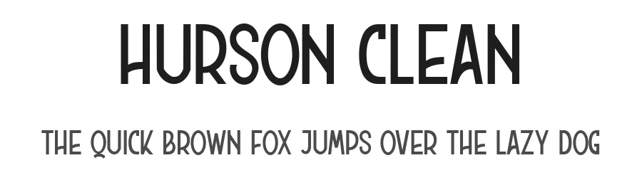 Hurson Clean by Garisman Studio — Decorative Font