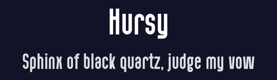 Hursy by Gilang Ternadho — Sans Serif Font — thumbnail 2