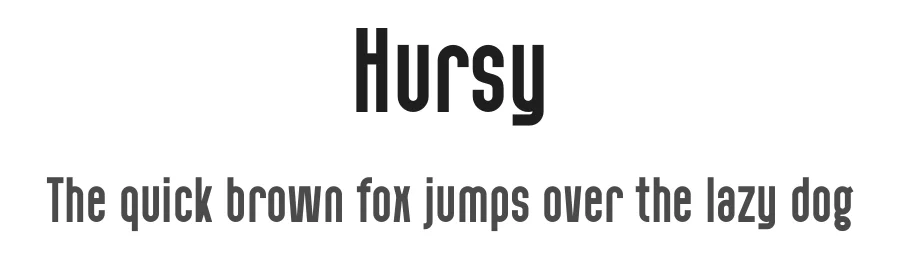 Hursy by Gilang Ternadho — Sans Serif Font