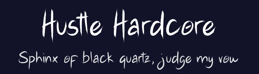 Hustle Hardcore by Youthlabs Studio — Decorative Font — thumbnail 2