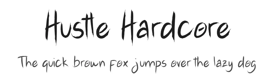 Hustle Hardcore by Youthlabs Studio — Decorative Font