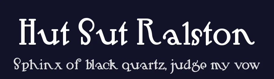 Hut Sut Ralston by Nick's Fonts — Decorative Font — thumbnail 2
