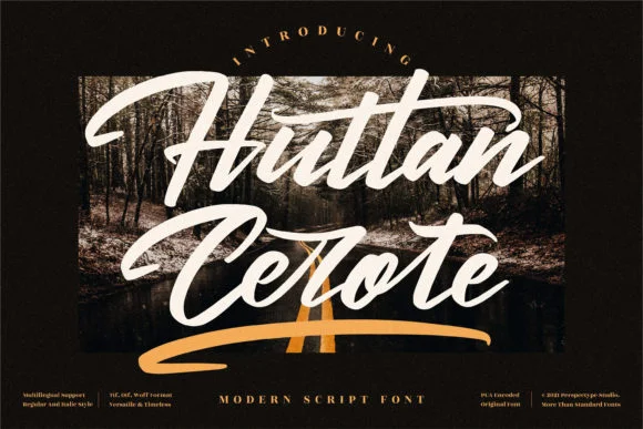 Huttan Cerote Font by Perspectype — Script Handwritten Font