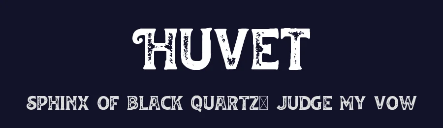 Huvet by Holisfonts.com — Decorative Font — thumbnail 2