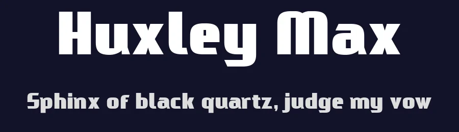 Huxley Max by TypeClassHeroes — Sans Serif Font — thumbnail 2