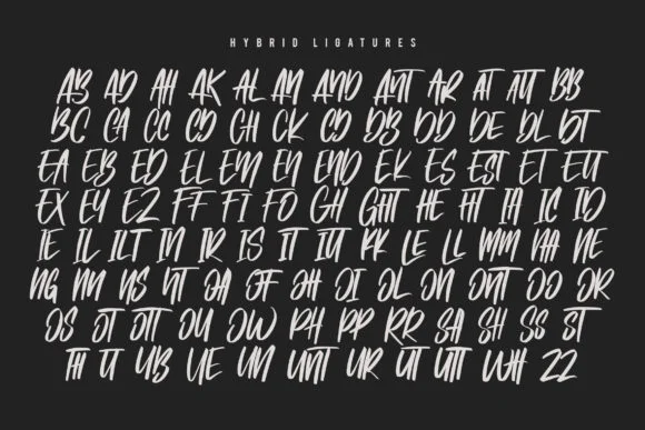 Hybrid Font by Maulana Creative — Script Handwritten Font — thumbnail 9