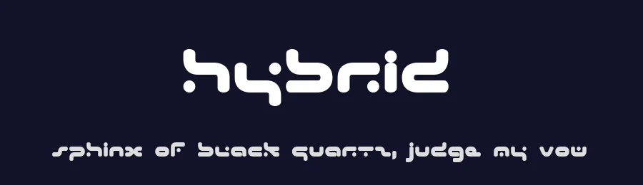 Hybrid by Beyond Design — Display Font — thumbnail 2