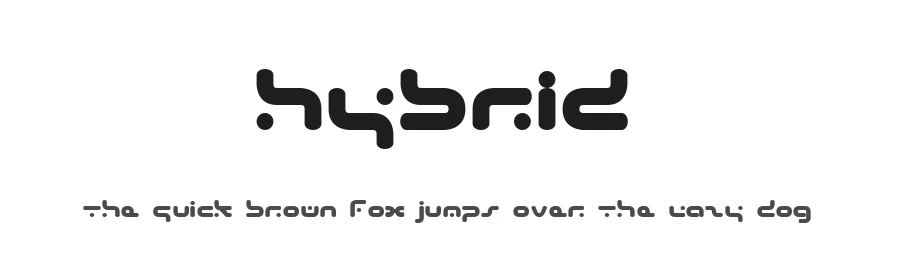 Hybrid by Beyond Design — Display Font