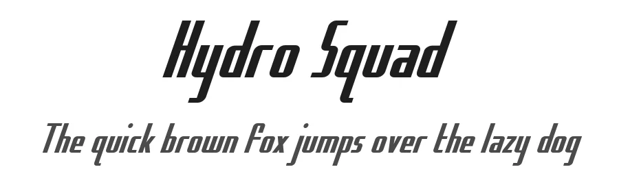 Hydro Squad by Iconian Fonts — Sans Serif Font