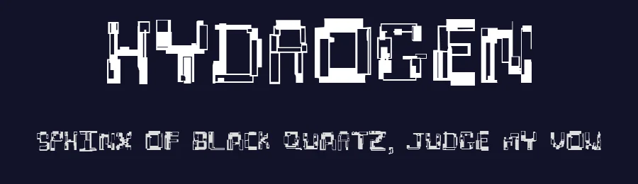 Hydrogen by Divide by Zero — Decorative Font — thumbnail 2