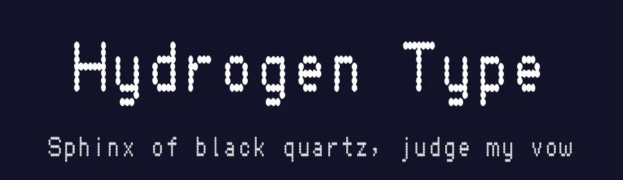 Hydrogen Type by Vic Fieger — Display Font — thumbnail 2