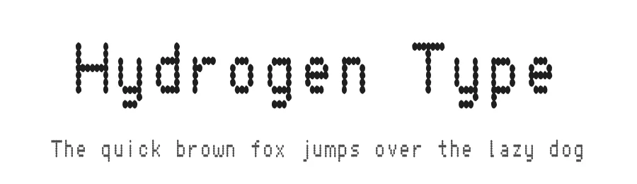 Hydrogen Type by Vic Fieger — Display Font