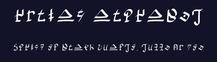 Hylian Alphabet by grimmigerFuchs — Dingbats Font — thumbnail 2