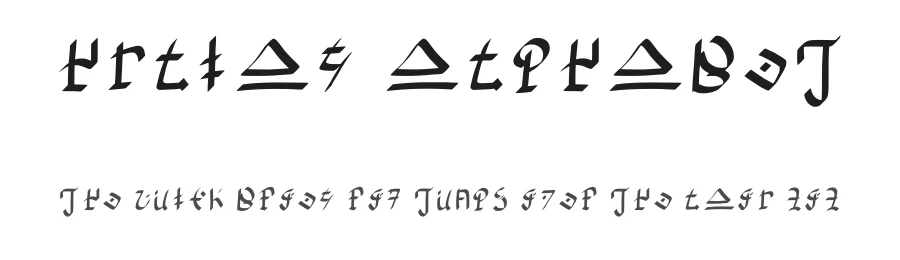 Hylian Alphabet by grimmigerFuchs — Dingbats Font