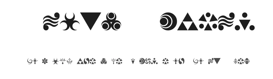 Hylian Symbols by mdta β Dingbats Font