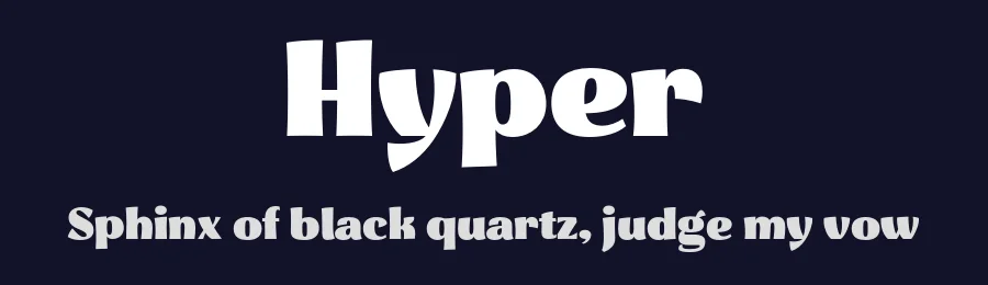 Hyper by Anita Jürgeleit — Sans Serif Font — thumbnail 2