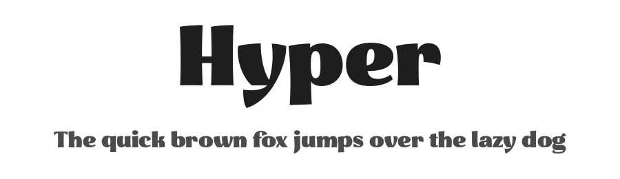 Hyper by Anita Jürgeleit — Sans Serif Font