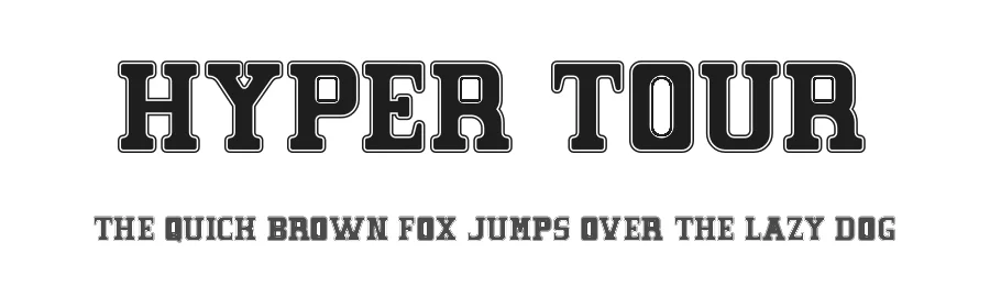Hyper Tour by Kong Font — Decorative Font