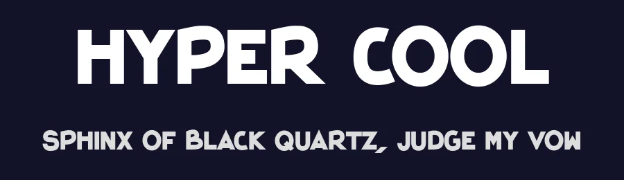 Hyper Cool by Bisou — Sans Serif Font — thumbnail 2