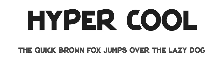 Hyper Cool by Bisou — Sans Serif Font