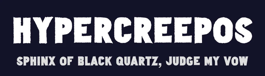 Hypercreepos by Bisou — Decorative Font — thumbnail 2