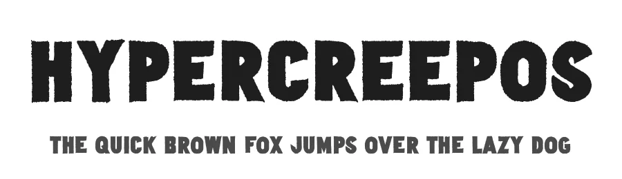 Hypercreepos by Bisou — Decorative Font