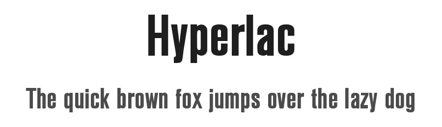 Hyperlac by Bisou — Sans Serif Font