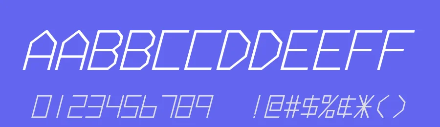 Hyperspace by Pixel Sagas — Display Font — thumbnail 3