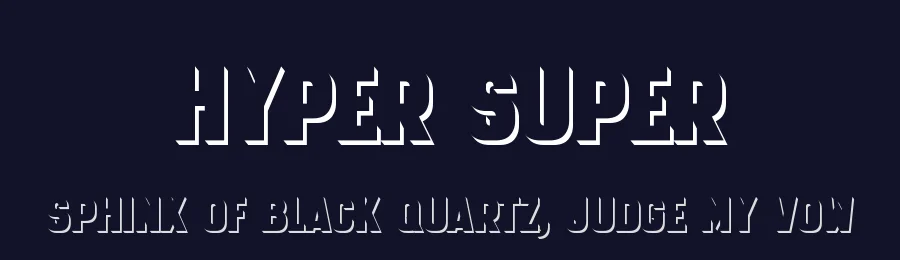Hyper Super by Bisou — Sans Serif Font — thumbnail 2