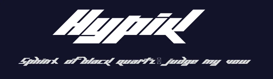 Hypik by Matt Wilson — Display Font — thumbnail 2