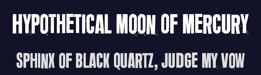 Hypothetical Moon Of Mercury by Juha Korhonen — Decorative Font — thumbnail 2