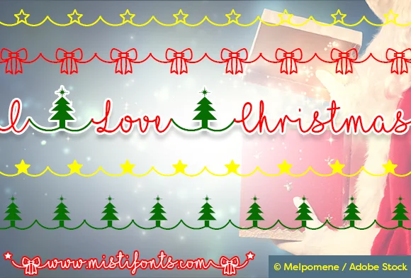 I Love Christmas Font by Misti — Script Handwritten Font