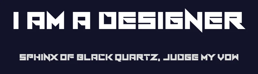 I Am A Designer by Chequered Ink — Display Font — thumbnail 2