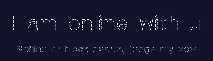 I am online with u by Pisto Casero — Decorative Font — thumbnail 2