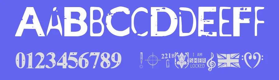 I Am Sherlocked by SpideRaYsfoNtS — Decorative Font — thumbnail 3