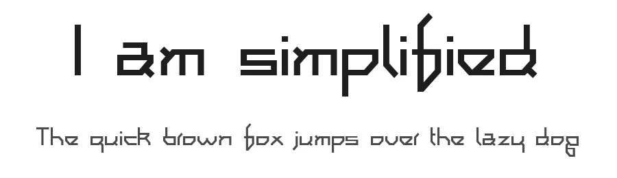 I am simplified by No Images Fonts — Display Font