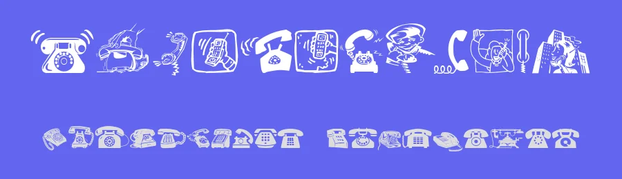 I Am Telefono by deFharo — Dingbats Font — thumbnail 3