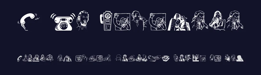 I Am Telefono by deFharo — Dingbats Font — thumbnail 2