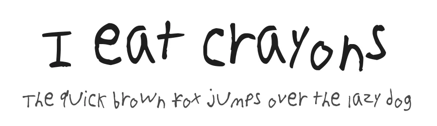 I eat crayons