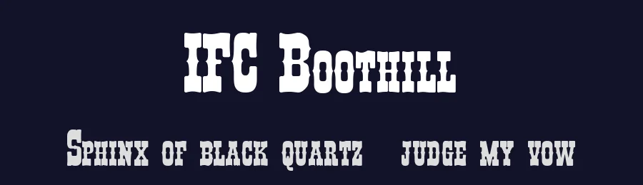 IFC Boothill by Anton Krylov — Decorative Font — thumbnail 2