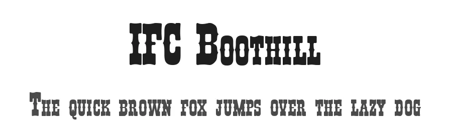 IFC Boothill by Anton Krylov โ Decorative Font