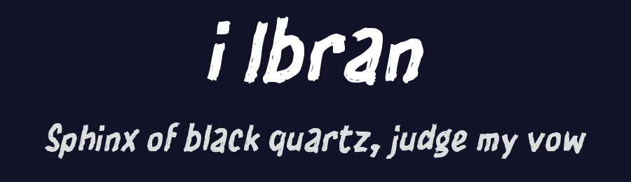 i Ibran by wepfont.com — Script Handwritten Font — thumbnail 2