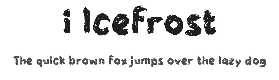 i Icefrost by wepfont.com β Decorative Font